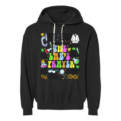 The Labs Prayer Lab Week 2025 Laboratory MLS MLT Scientist Gift Garment-Dyed Fleece Hoodie