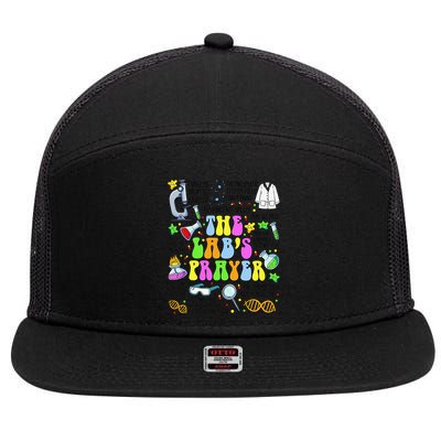 The Labs Prayer Lab Week 2025 Laboratory MLS MLT Scientist Gift 7 Panel Mesh Trucker Snapback Hat
