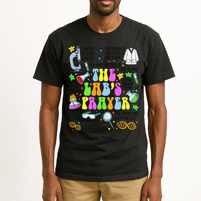 The Labs Prayer Lab Week 2025 Laboratory MLS MLT Scientist Gift Tall T-Shirt