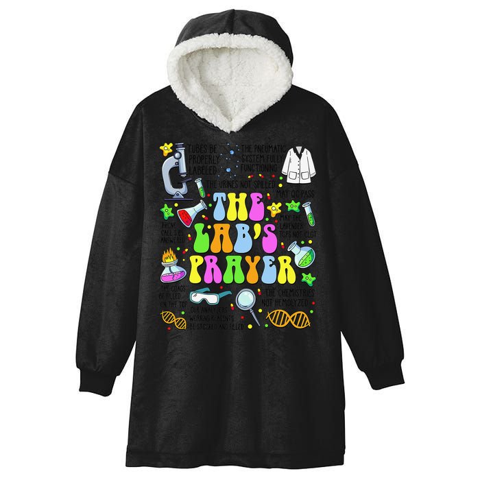 The Labs Prayer Lab Week 2025 Laboratory MLS MLT Scientist Gift Hooded Wearable Blanket