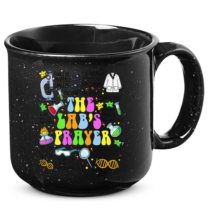 The Labs Prayer Lab Week 2025 Laboratory MLS MLT Scientist Gift 15oz Campfire Ceramic Mug