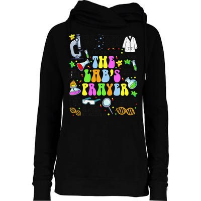 The Labs Prayer Lab Week 2025 Laboratory MLS MLT Scientist Gift Womens Funnel Neck Pullover Hood