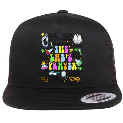 The Labs Prayer Lab Week 2025 Laboratory MLS MLT Scientist Gift Flat Bill Trucker Hat
