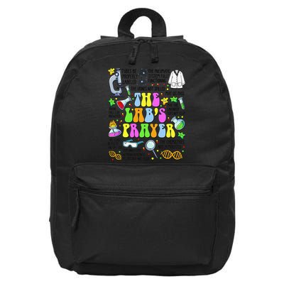The Labs Prayer Lab Week 2025 Laboratory MLS MLT Scientist Gift 16 in Basic Backpack