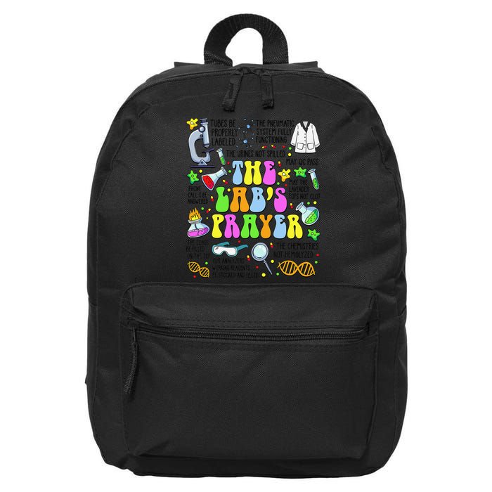 The Labs Prayer Lab Week 2025 Laboratory MLS MLT Scientist Gift 16 in Basic Backpack