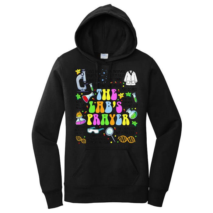 The Labs Prayer Lab Week 2025 Laboratory MLS MLT Scientist Gift Women's Pullover Hoodie