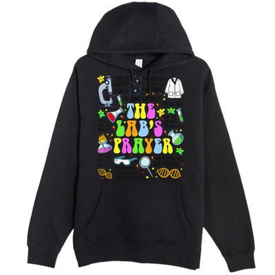 The Labs Prayer Lab Week 2025 Laboratory MLS MLT Scientist Gift Premium Pullover Hoodie