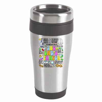 The Labs Prayer Lab Week 2025 Laboratory MLS MLT Scientist Gift 16oz Travel Tumbler