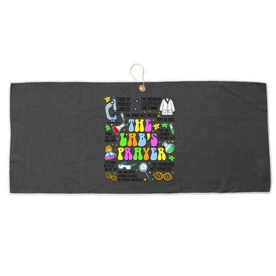 The Labs Prayer Lab Week 2025 Laboratory MLS MLT Scientist Gift Large Microfiber Waffle Golf Towel
