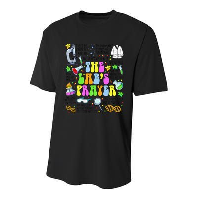 The Labs Prayer Lab Week 2025 Laboratory MLS MLT Scientist Gift Youth Performance Sprint T-Shirt