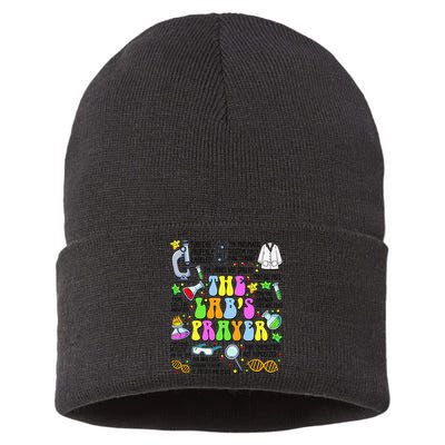 The Labs Prayer Lab Week 2025 Laboratory MLS MLT Scientist Gift Sustainable Knit Beanie