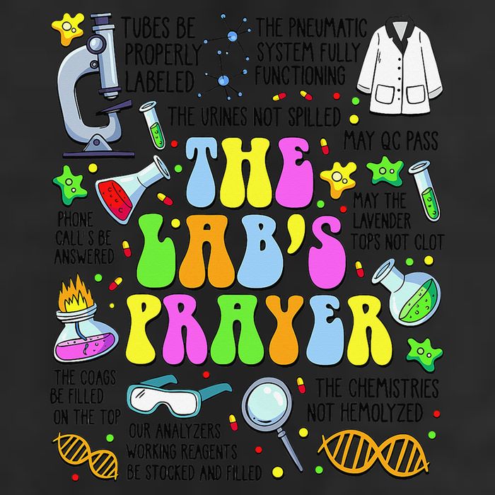 The Labs Prayer Lab Week 2025 Laboratory MLS MLT Scientist Gift 25L Jumbo Tote