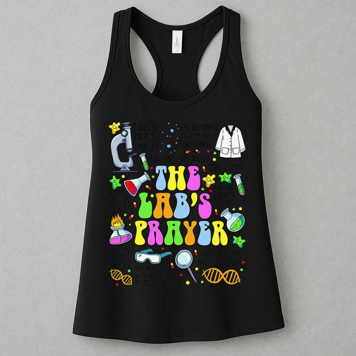 The Labs Prayer Lab Week 2025 Laboratory MLS MLT Scientist Gift Womens Tank Top