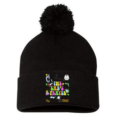 The Labs Prayer Lab Week 2025 Laboratory MLS MLT Scientist Gift Pom Pom 12in Knit Beanie