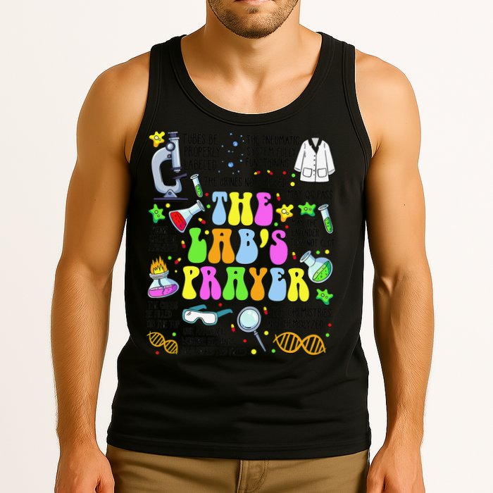 The Labs Prayer Lab Week 2025 Laboratory MLS MLT Scientist Gift Tank Top