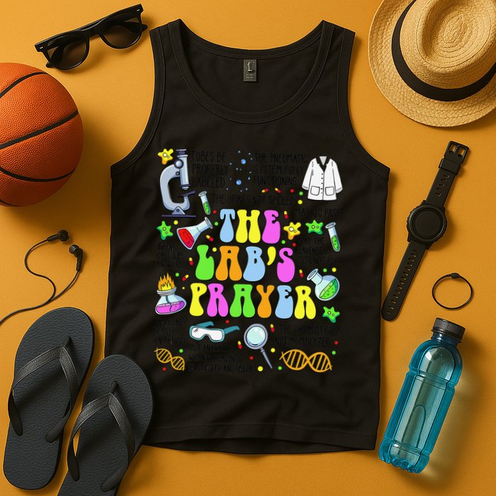 The Labs Prayer Lab Week 2025 Laboratory MLS MLT Scientist Gift Tank Top