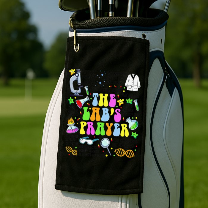 The Labs Prayer Lab Week 2025 Laboratory MLS MLT Scientist Gift Golf Towel