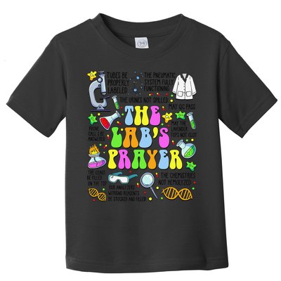 The Labs Prayer Lab Week 2025 Laboratory MLS MLT Scientist Gift Toddler T-Shirt