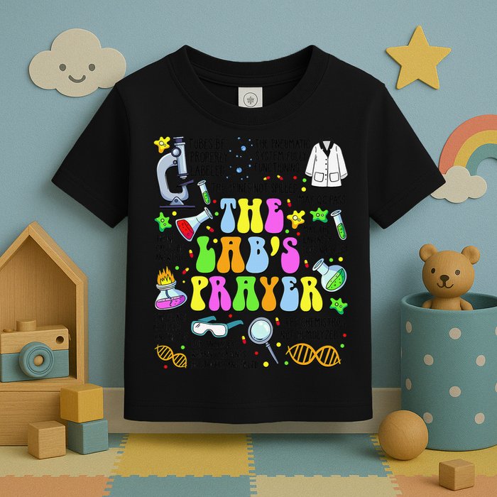 The Labs Prayer Lab Week 2025 Laboratory MLS MLT Scientist Gift Toddler T-Shirt