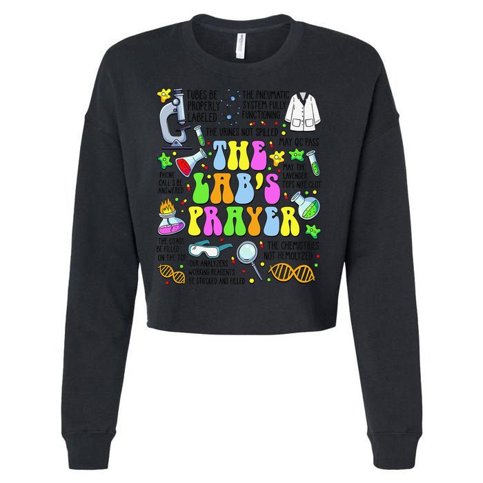 The Labs Prayer Lab Week 2025 Laboratory MLS MLT Scientist Gift Cropped Pullover Crew