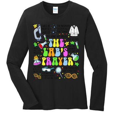 The Labs Prayer Lab Week 2025 Laboratory MLS MLT Scientist Gift Ladies Long Sleeve Shirt