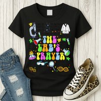 The Labs Prayer Lab Week 2025 Laboratory MLS MLT Scientist Gift Womens T-Shirt