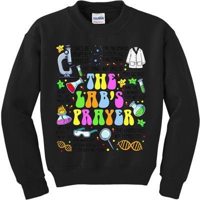 The Labs Prayer Lab Week 2025 Laboratory MLS MLT Scientist Gift Kids Sweatshirt