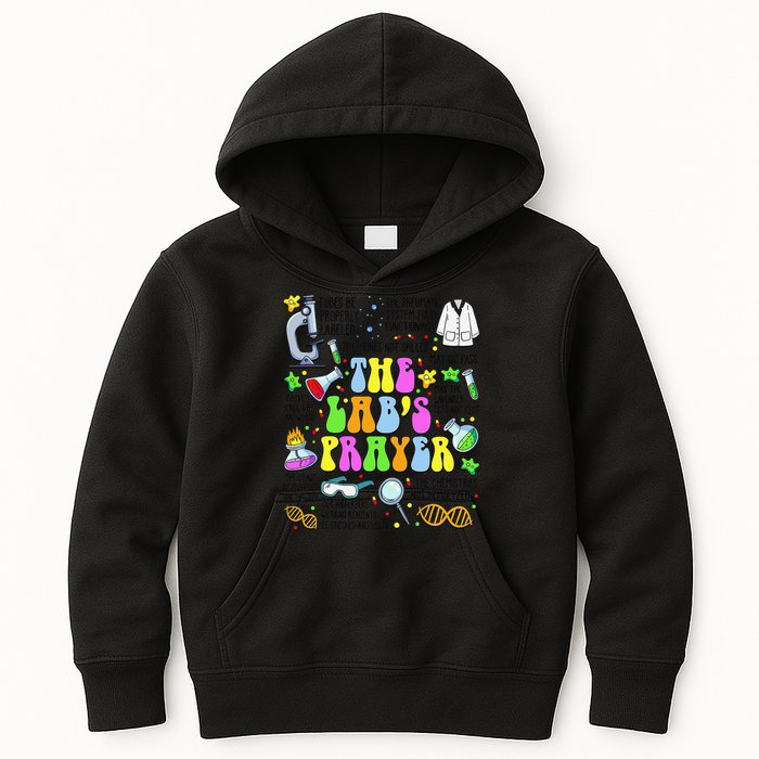 The Labs Prayer Lab Week 2025 Laboratory MLS MLT Scientist Gift Kids Hoodie