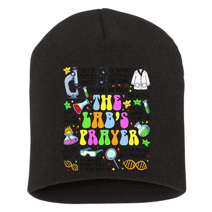 The Labs Prayer Lab Week 2025 Laboratory MLS MLT Scientist Gift Short Acrylic Beanie