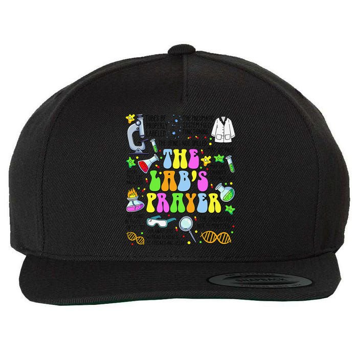 The Labs Prayer Lab Week 2025 Laboratory MLS MLT Scientist Gift Wool Snapback Cap