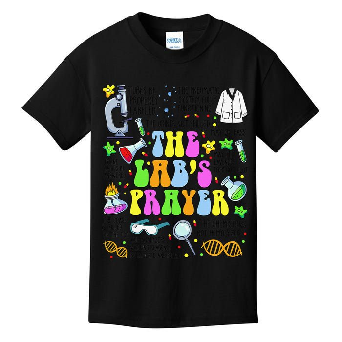 The Labs Prayer Lab Week 2025 Laboratory MLS MLT Scientist Gift Kids T-Shirt