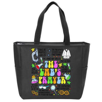 The Labs Prayer Lab Week 2025 Laboratory MLS MLT Scientist Gift Zip Tote Bag