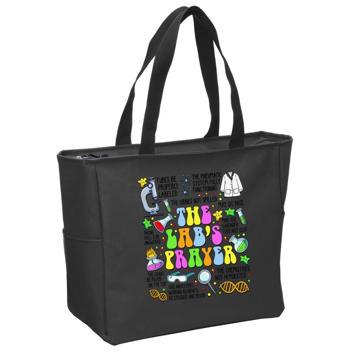 The Labs Prayer Lab Week 2025 Laboratory MLS MLT Scientist Gift Zip Tote Bag