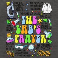 The Labs Prayer Lab Week 2025 Laboratory MLS MLT Scientist Gift Vector Backpack