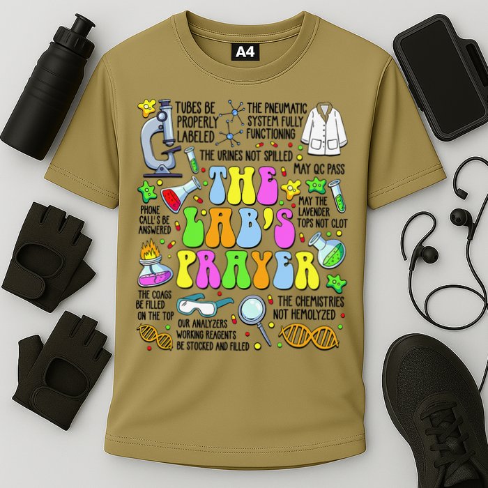The Labs Prayer Lab Week 2025 Laboratory MLS MLT Scientist Gift Performance Shirt
