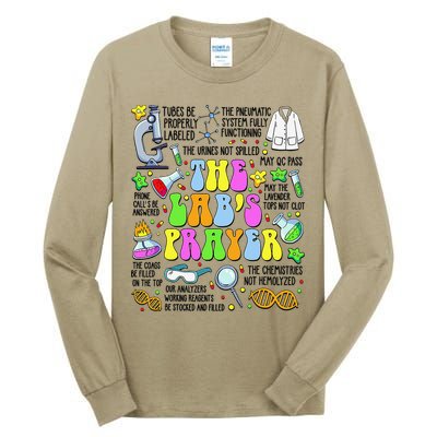 The Labs Prayer Lab Week 2025 Laboratory MLS MLT Scientist Gift Tall Long Sleeve T-Shirt