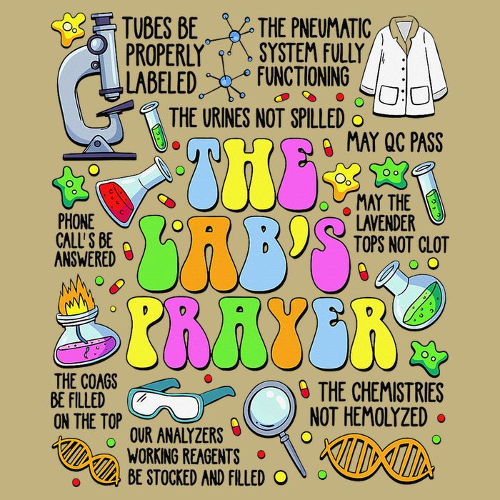 The Labs Prayer Lab Week 2025 Laboratory MLS MLT Scientist Gift Magnet