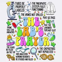 The Labs Prayer Lab Week 2025 Laboratory MLS MLT Scientist Gift Garment-Dyed Sweatshirt