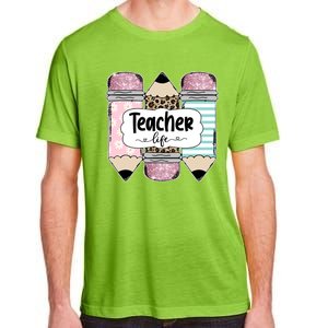 Teacher Life Pencil Back To School Adult ChromaSoft Performance T-Shirt