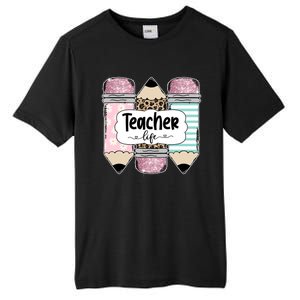 Teacher Life Pencil Back To School Tall Fusion ChromaSoft Performance T-Shirt