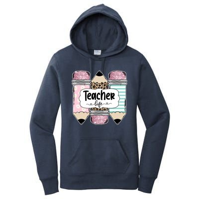 Teacher Life Pencil Back To School Women's Pullover Hoodie