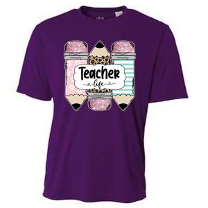 Teacher Life Pencil Back To School Cooling Performance Crew T-Shirt