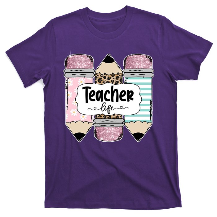 Teacher Life Pencil Back To School T-Shirt