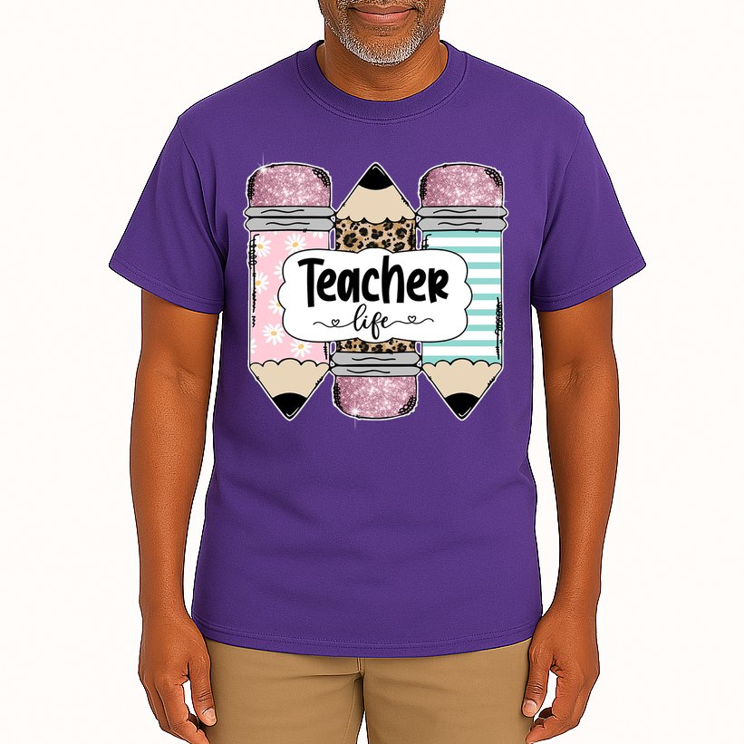 Teacher Life Pencil Back To School Tall T-Shirt