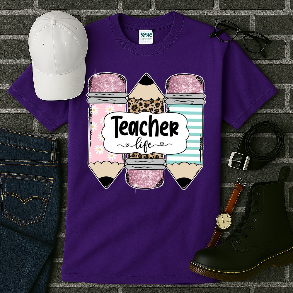 Teacher Life Pencil Back To School Tall T-Shirt