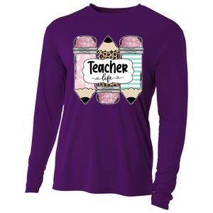 Teacher Life Pencil Back To School Cooling Performance Long Sleeve Crew