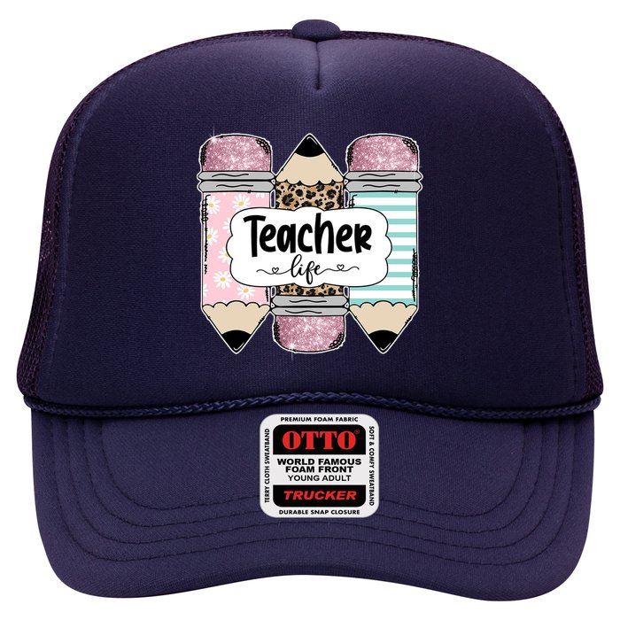 Teacher Life Pencil Back To School Trucker Hat