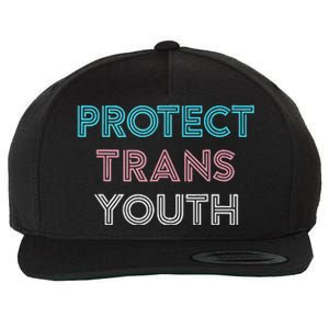 Transg Lgbt Pride Protect Transg Wool Snapback Cap