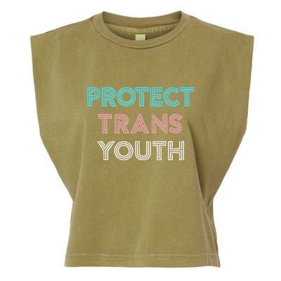 Transg Lgbt Pride Protect Transg Garment-Dyed Women's Muscle Tee