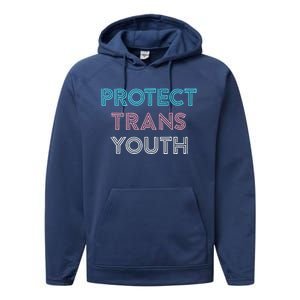 Transg Lgbt Pride Protect Transg Performance Fleece Hoodie